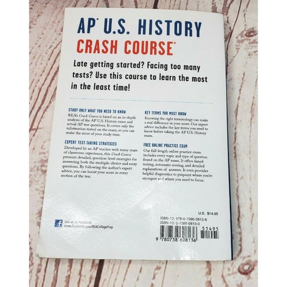 AP U.S. History Crash Course The Test Prep AP Teachers Adult Learning - Picture 5 of 8
